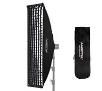 AMBITFUL Bowens Boîte à lumière carrée à installation rapide + grille nid d'abeille pour studio stroboscopique photographie extérieure 30 x 120 cm, AMBITFUL QS30X120