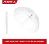 AMBITFUL de profondeur Parabolique noir argent blanc parapluie réfléchissant Studio lumière parapluie diffuseur couverture tissu - Type [Transparent Kit 1]-105cm