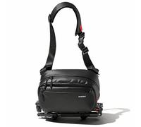 AMBITFUL Genie Magic Camera Sling Bag - Padded Shoulder Strap, Tripod Holder, Waterproof & Lightweight with 8 Compartments, DSLR/SLR/Mirrorless Bag for Photographers (12.2x7.8x4.7in, Black, GM6)