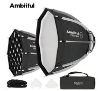 Ambitful PS22 8,6 po PS30 11,8 po Softbox octogonal mini à grille rapide Bowens pour YN150 IFOOTAGE Nanlite Forza 60 Lumière de photographie PS30 MINI,PS22 MINIPolyester