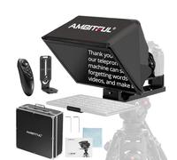 Ambitful T14Pro Téléprompteur 35,6 cm pour Appareil Photo, Tablette iPad Android, Smartphone, contrôle par Application/sans Assemblage, Compatible avec iOS Android, pour Technique en Ligne/Entretien
