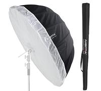 AMBITFUL UB-160W Parapluie intérieur parabolique 160 cm Blanc Reflec Parapluie de studio avec housse de diffuseur en tissu