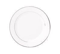 AMBITION Assiette plate Aura Silver - 27 cm - En verre trempé - Moderne et élégante