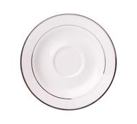AMBITION Aura Silver 12,5 cm - Assiette en porcelaine / Soucoupe / Vaisselle