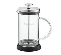 Ambition Cafetière à Piston 1 l en Verre Borosilicate avec passoire en Acier Inoxydable à Mailles Fines Poignée en Verre Design Sobre Rafaella