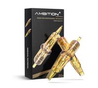 Ambition Glory Aiguilles Tatouage Cartouches Jetables #8 Bugpin 13RM - 20pcs 0.25mm pour Machine à Tatouer Rotative (Fourniture Professionnelle)