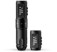 Ambition MARS-U Pistolet à tatouer sans fil avec 6 temps de longueur 2,2 mm-4,2 mm Moteur sans noyau avec double batterie 1800 mAh pour artiste professionnel