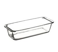 Ambition Moule à Cake en Verre 31 cm avec poignées pour Four Micro-Ondes et Lave-Vaisselle