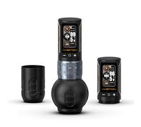 Ambition Ninja Max 280 Machine à Tatouer Sans Fil - Machine Tatouage Rotative Stylo, 7 Courses Réglables (2.4-4.5mm), Couple 280 g.cm Moteur Brushless, Double Batterie 2400mAh, Poignées 54mm & 32mm