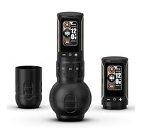 Ambition Ninja Max 280 Machine à Tatouer Sans Fil - Machine Tatouage Rotative Stylo, 7 Courses Réglables (2.4-4.5mm), Couple 280 g.cm Moteur Brushless, Double Batterie 2400mAh, Poignées 54mm & 32mm