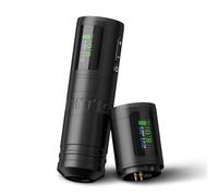 Ambition Ninja Ultra Machine à Tatouer Sans Fil - Machine Tatouage Rotative, Facturation Intelligente, Double Batterie 1900mAh, Moteur Sans Charbon, Barre Droite pour Pros