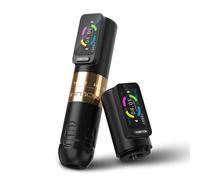 Ambition Seher Machine à Tatouer Rotative Sans Fil - Machine Tatouage 6 Courses Réglables (2.2-4.2mm), Moteur Sans Charbon, Double Batterie 2400mAh pour Artistes Pros