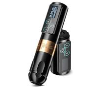 Ambition Vibe Machine à Tatouer Sans Fil - Machine Tatouage Rotative Stylo 4.0mm Course, Double Batterie 2400mAh, Moteur Brushless, Boutons Tactiles pour Artistes Professionnels