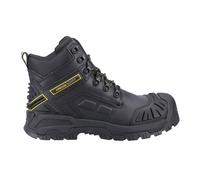 Amblers Bottes de sécurité Évasé Hommes Cuir imperméable Cheville Noir