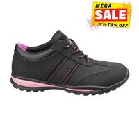 Amblers FS47 Hommes Chaleur Résistant à Lacets Cuir Sécurité Travail Basket Noir