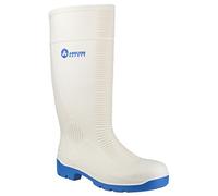 Amblers Hommes & Femmes FS98 Embout Coqué Sécurité Bottes en Caoutchouc S4-SRA - Blanc, 46