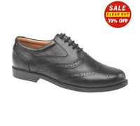 Promeneurs Liverpool Hommes Cuir Habillé Robe Travail Décontracté Oxford Noir