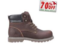 Amblers Safety Dorking Hommes Décontracté Marche Urban Bottes Cuir Marron