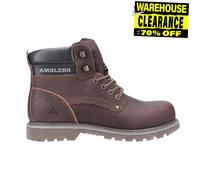Amblers Bottes Dorking pour hommes – Cuir marron – Décontractées, marche urbaine