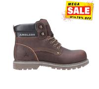 Amblers Safety Dorking Hommes Décontracté Marche Urban Bottes Cuir Marron
