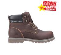Amblers Safety Dorking Hommes Décontracté Marche Urban Bottes Cuir Marron