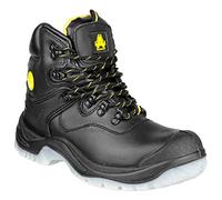 Amblers Sécurité Unisexe Fs198 Bottes De Sécurité Travail Cuir Imperméable Noir 49