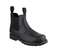 Amblers Safety Mens FS5 Pull-On Leather Safety Dealer Boots Black
