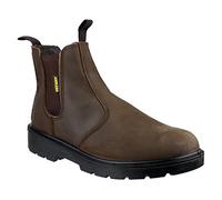 Amblers Steel Slip-On Textile Lined Mens Boots - Brown - Size 10
