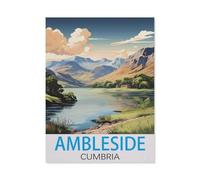 Ambleside Cumbria，1000 Pièces Puzzle pour Adultes Enfants Adolescents, Intelligence Soulagement du Stress Divertissement Bois Jouets Bricolage Anniversaire（75x50cm）-HA16