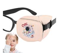 Amblyopia Patch pour les yeux - Occluseur monté en verre, couverture d'ombrage en coton | Réutilisable multi-usages aide thérapeutique, garçons filles traitement orthoptique