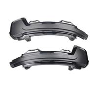 AMBMREDPEV Indicateurs Latéraux Clignotant Indicateur De Rétroviseur Latéral Dynamique 2 Pièces Pour VW Pour Tiguan MK2 Pour TOUAREG MK3 2017 - 2020(Black shell)