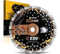 Amboss Disque à tronçonner diamant Ø 230 mm x 22,23 MCL 62R - Séparation du béton/du clink/granit/pierre naturelle/tuyaux de ciment/tuiles - Disque diamanté meuleuse d'angle