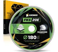 Amboss - Disque à tronçonner diamanté FKS 20 Eco - Pour carrelage, céramique, marbre - Alésage : 22,2 mm - Hauteur de segment : 5 mm, Ø 180 mm x 22,2 mm, 1