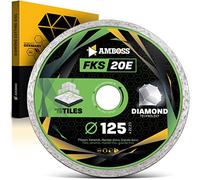 Amboss - Disque à tronçonner diamanté FKS 20 Eco - Pour carrelage, céramique, marbre - Alésage : 22,2 mm - Hauteur de segment : 5 mm, Ø 125 mm x 22,2 mm, 1