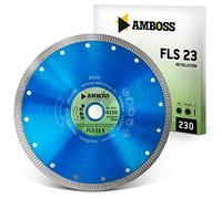 Amboss FLS 23R Disque à tronçonner diamanté ultra fin (2 mm) pour carrelage / grès cérame extra dur/granite/céramique - Hauteur de segment : 10 mm