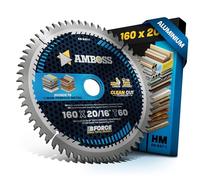 AMBOSS lame scie circulaire 160x20mm (aluminium) - lame de scie 160 avec 60 dents - lame scie circulaire Ø 160mm - compatible Festool: TS 55 F. TSC 55 K. HK 55. HKC 55. Bosch. Mafell