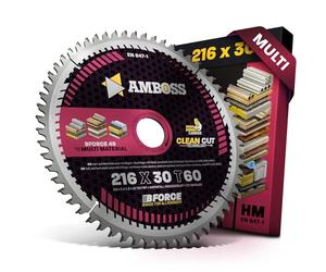 AMBOSS lame scie circulaire 216x30mm (multi) - lame de scie 216 avec 60 dents - lame scie circulaire Ø 216mm - compatible Metabo: TS 216 Bosch: GCM 8. GCM 800 SJ. PCM 8.GCM 305-216 D Güde GFO 1401.
