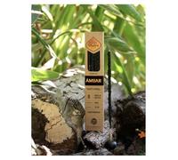 Ambre Naturel - Encens 100% Écologique | Fait Main en Argentine | 8 Bâtons Épais | Purification & Méditation | Durable & Éthique - Sagrada Madre