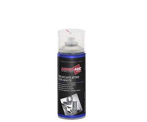 Ambro-Sol - S158 Actif Débloquant Avec Graphite, Lubrifiant Uni aux Potentialités du Graphite, Idéal pour l’Usage Professionnel pour Mécanique etc, Spray en Fer Blanc Recyclable 400 ml