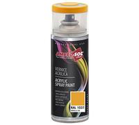 Ambro-Sol V4001037 Vernis peinture Acrylique Multi-Usage, Peinture Brillante pour Intérieur et Extérieur, Adapté a Tous Type de Matériau, Aérosol En Fer-Blanc Recyclable de 400 ml, Jaune Soleil