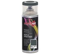 Ambro-Sol V4007011 Vernis peinture Acrylique Multi-Usage, Peinture Brillante pour Intérieur et Extérieur, Adapté a Tous Type de Matériau, Aérosol En Fer-Blanc Recyclable de 400 ml, Gris Fer