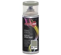 Ambro-Sol V4007030 Vernis peinture Acrylique Multi-Usage, Peinture Brillante pour Intérieur et Extérieur, Adapté a Tous Type de Matériau, Aérosol En Fer-Blanc Recyclable de 400 ml, Gris Pierre