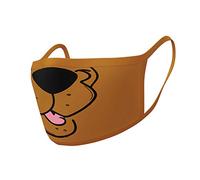 Masque de protection Scooby Doo - Jaune - Adulte - Mixte - 2 pack lavable et réutilisable