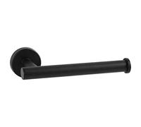 Ambrosya - Porte-Papier Hygiénique en Acier Inoxydable en Noir - Support de Salle de Bain Toilette Porte-Rouleau WC Mural (Acier Inoxydable (Noir))
