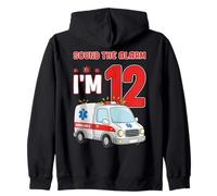 Ambulance d'anniversaire pour Enfants, sonnez l'alarme, J'Ai 12 Ans Sweat à Capuche