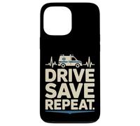 Ambulance Drive Save Repeat, ambulancier paramédical Coque pour iPhone 13 Pro Max
