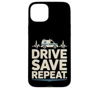 Ambulance Drive Save Repeat, ambulancier paramédical Coque pour iPhone 15 Plus