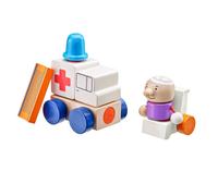 Ambulance en bois, 7 pcs