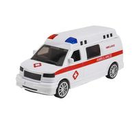 Ambulance Jouet Sonore Et Lumineuse À Friction - Modèle Réaliste Véhicule Secours Bâtiment Éducatif Enfant Garçon | Double Porte Ouvrante Camion Urgence Médicale | Jeu D'imitation Sauvetage Hôpital Gy