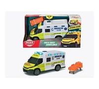 Ambulance Samu - Dickie - IVECO Daily - Roue libre - Effets sonores et lumineux Multicolore G
